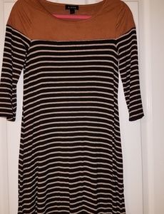 Super soft, medium dress with spandex and rayon.